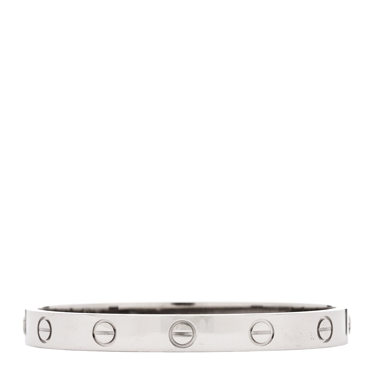 Cartier 18K White Gold LOVE Bracelet 15 1 of 10