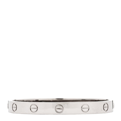 Cartier 18K White Gold LOVE Bracelet 15 1 of 10