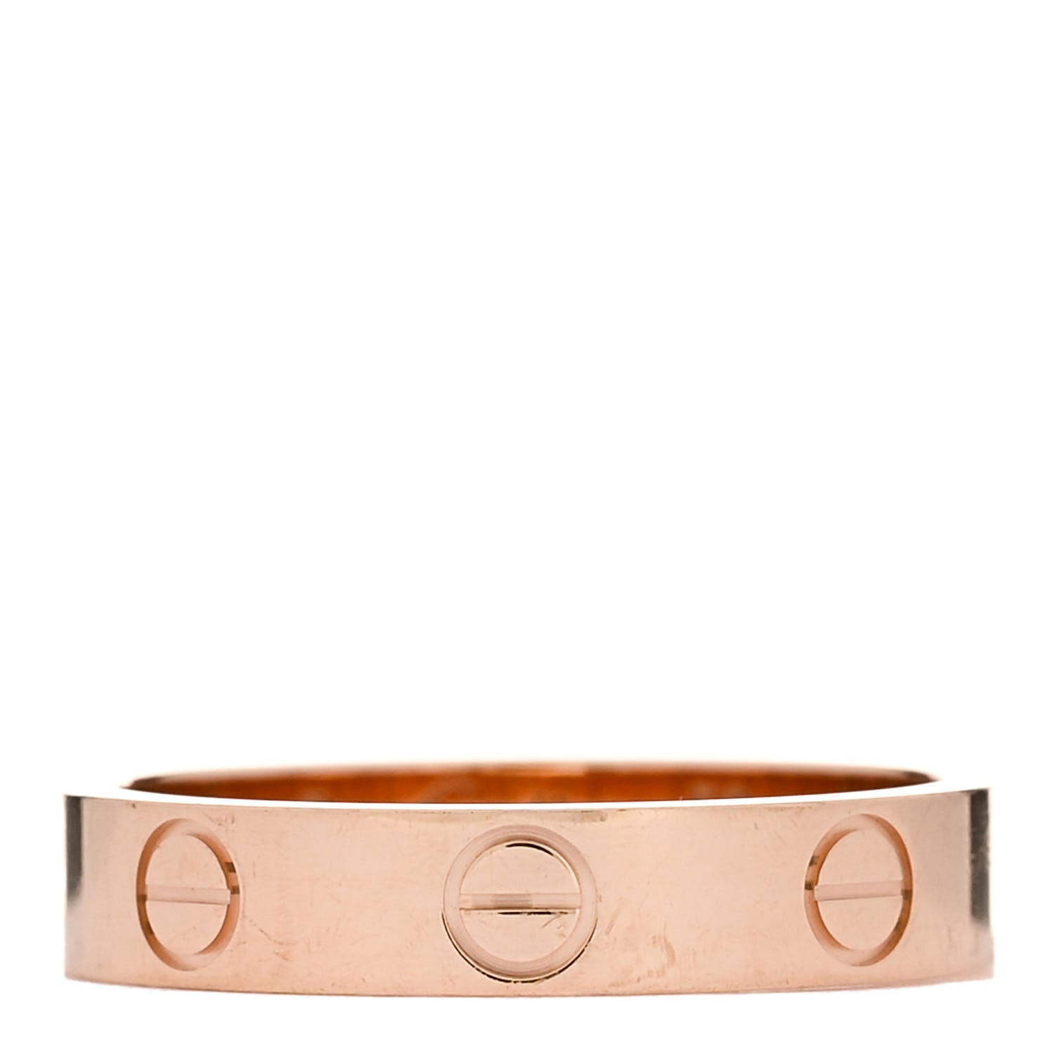 Cartier 18K Pink Gold 3.5mm LOVE Wedding Band Ring 50 5.25 1 of 5