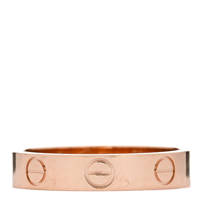 Cartier 18K Pink Gold 3.5mm LOVE Wedding Band Ring 50 5.25 1 of 5