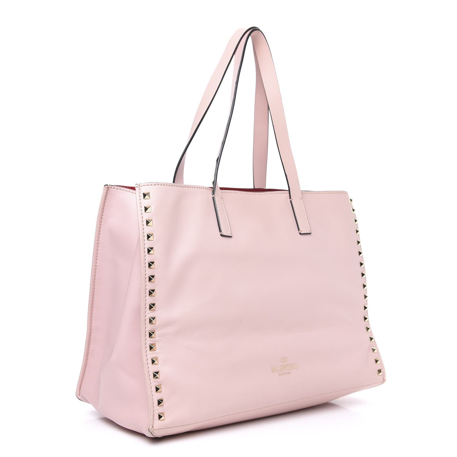 Valentino Garavani Nappa Medium Rockstud Soft Tote Rose 2 of 14