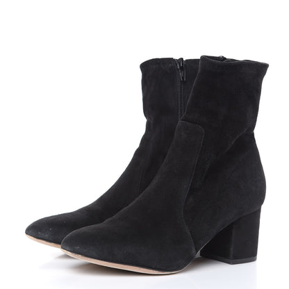 Valentino Garavani Suede Stretch 60mm Ankle Boots 36.5 Black 3 of 11
