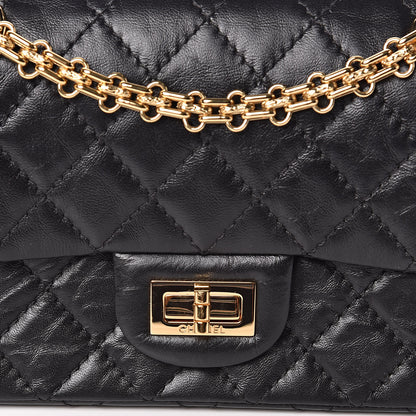 Chanel Aged Calfskin Quilted 2.55 Reissue Mini Flap Black 11 of 12