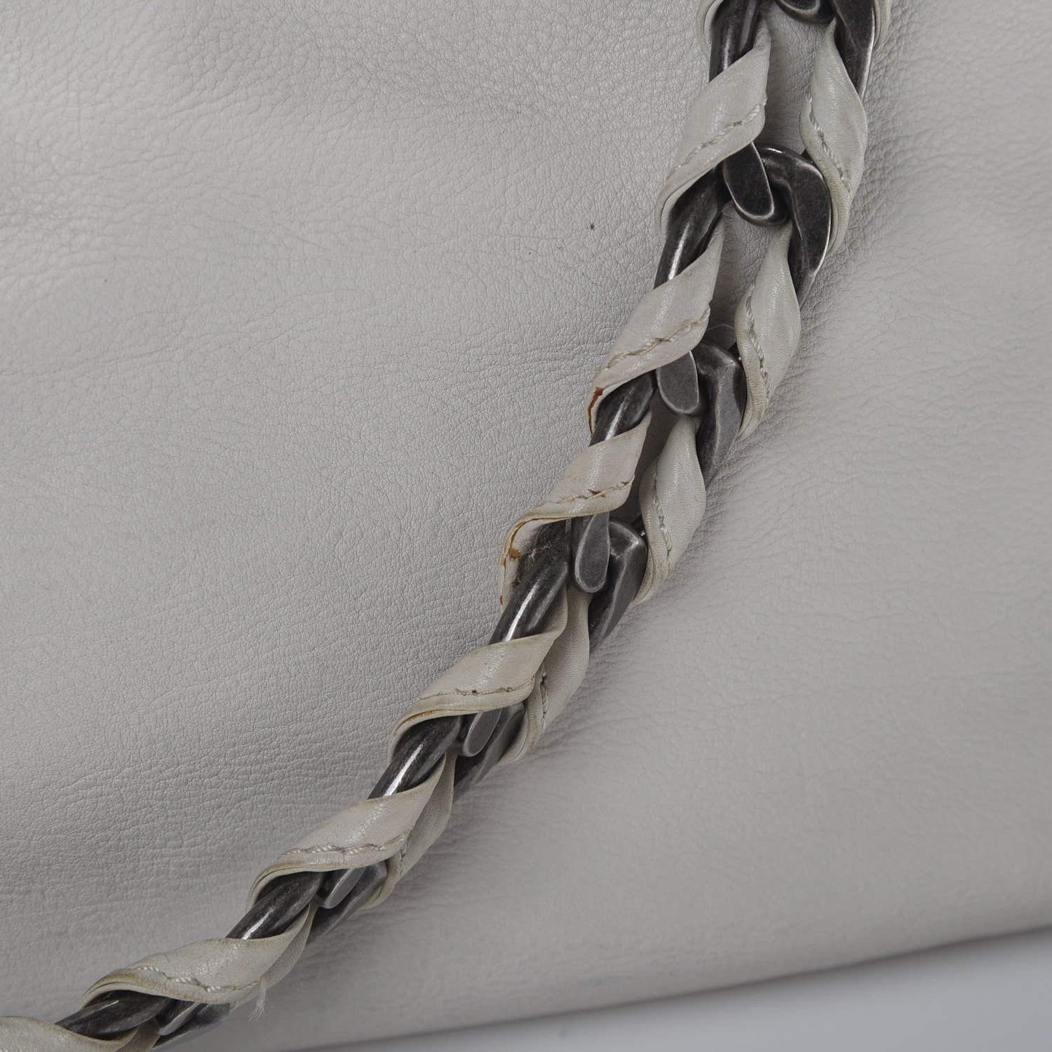 Chanel Calfskin Large East West Modern Chain Tote White 19 of 23