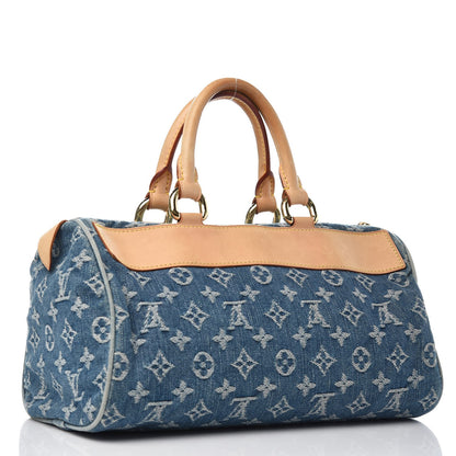 Louis Vuitton Monogram Denim Neo Speedy Blue 3 of 12