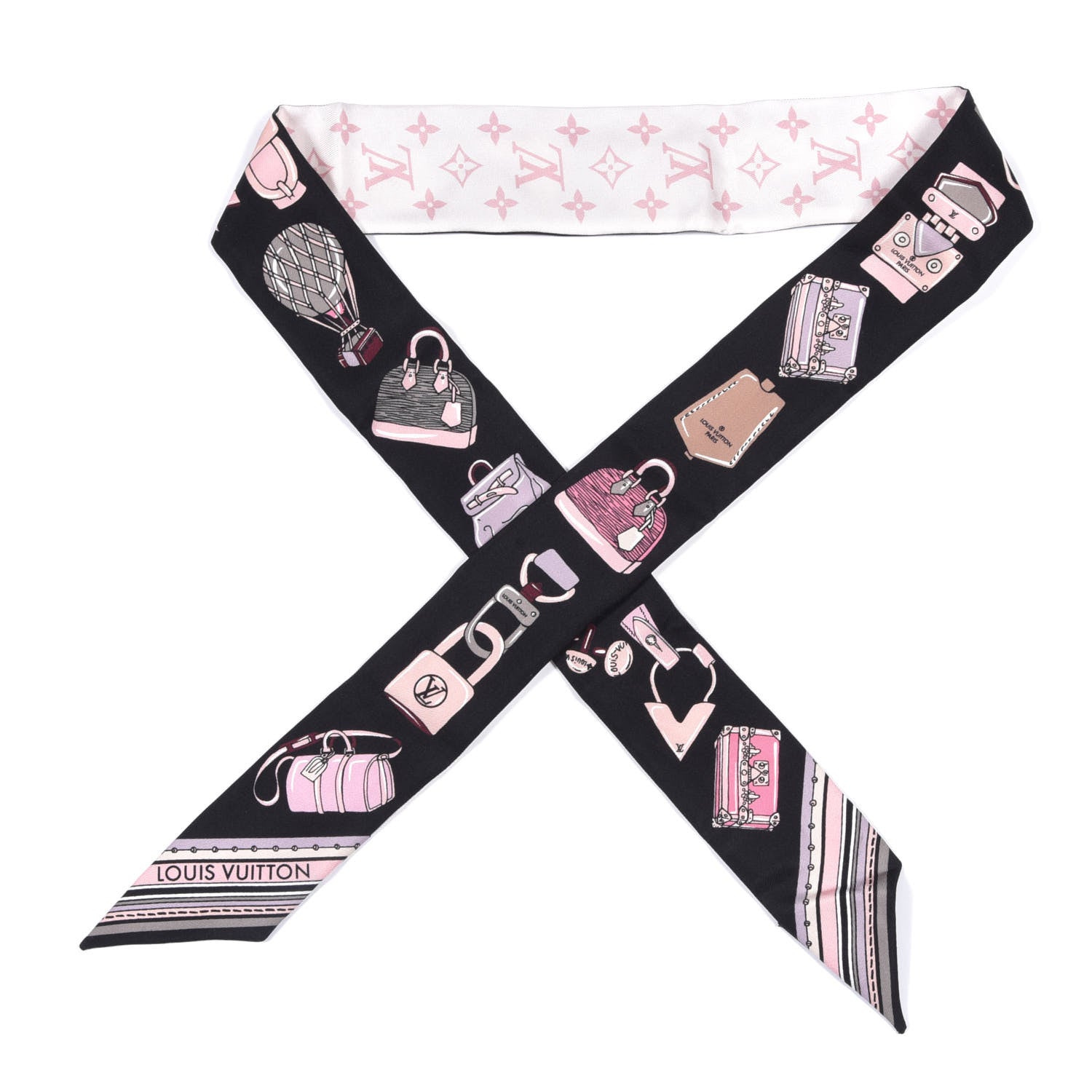 Louis Vuitton Silk Monogram Essentials LV BB Bandeau Light Pink 1 of 4