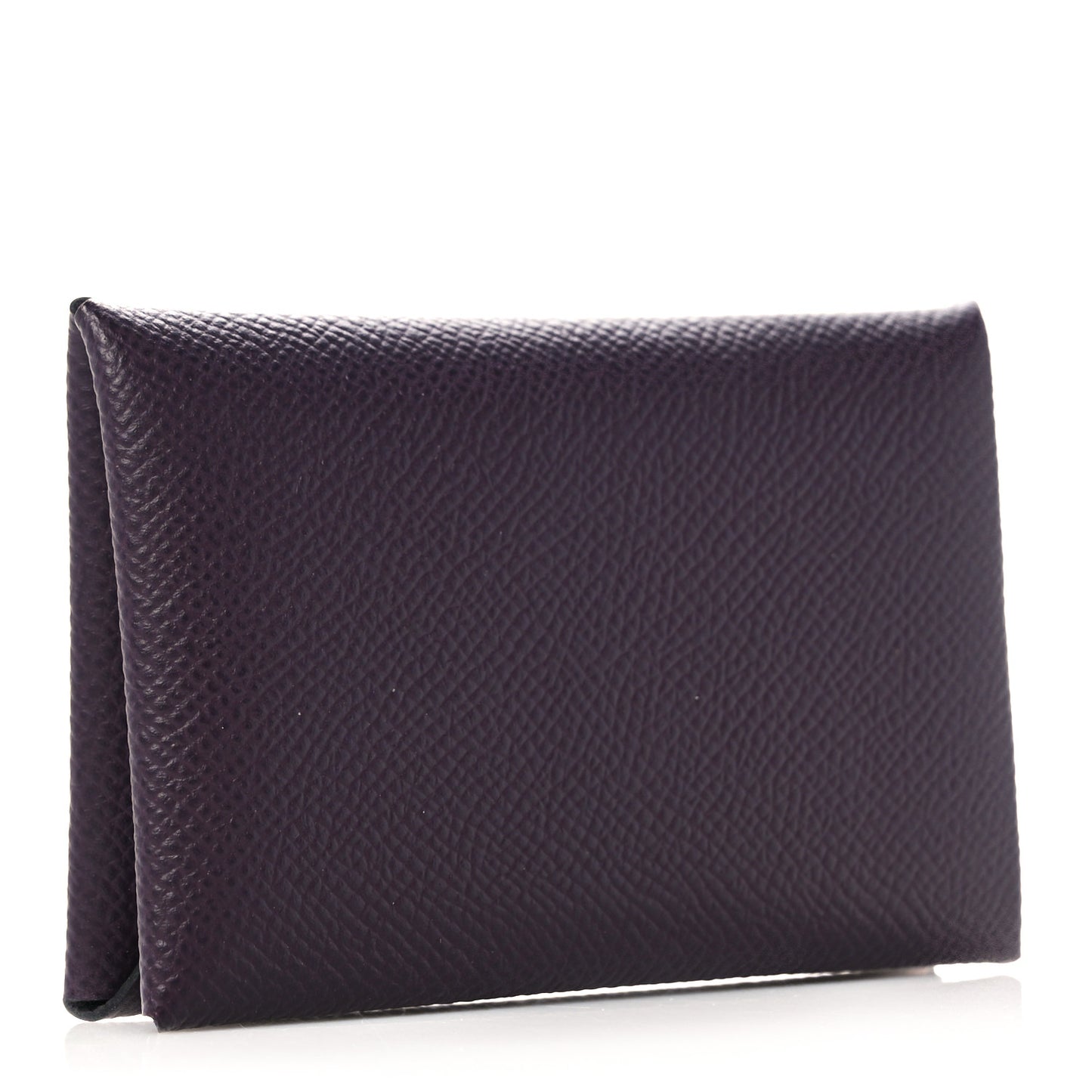 Epsom Calvi Card Case Raisin