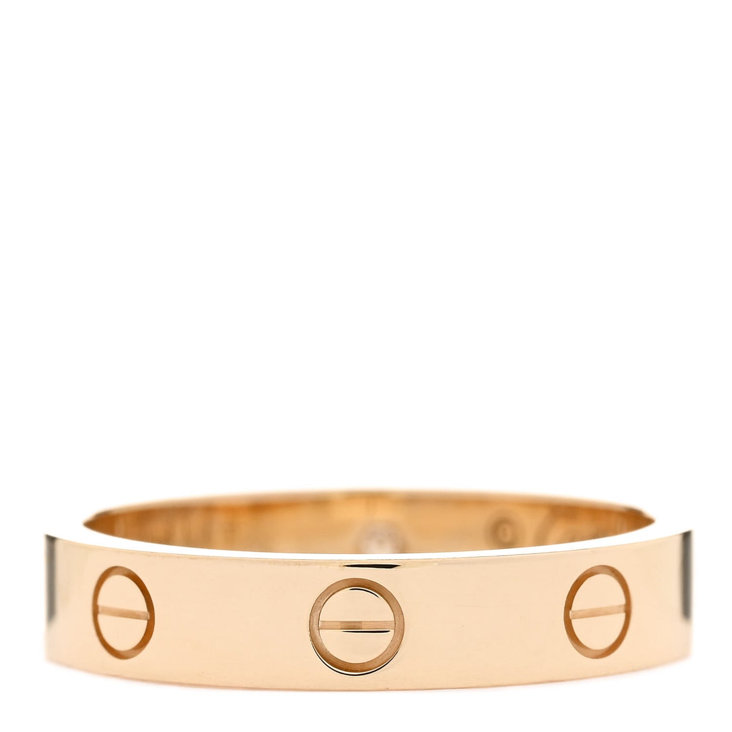 18K Yellow Gold Diamond 4mm LOVE Wedding Band Ring 56 7.5