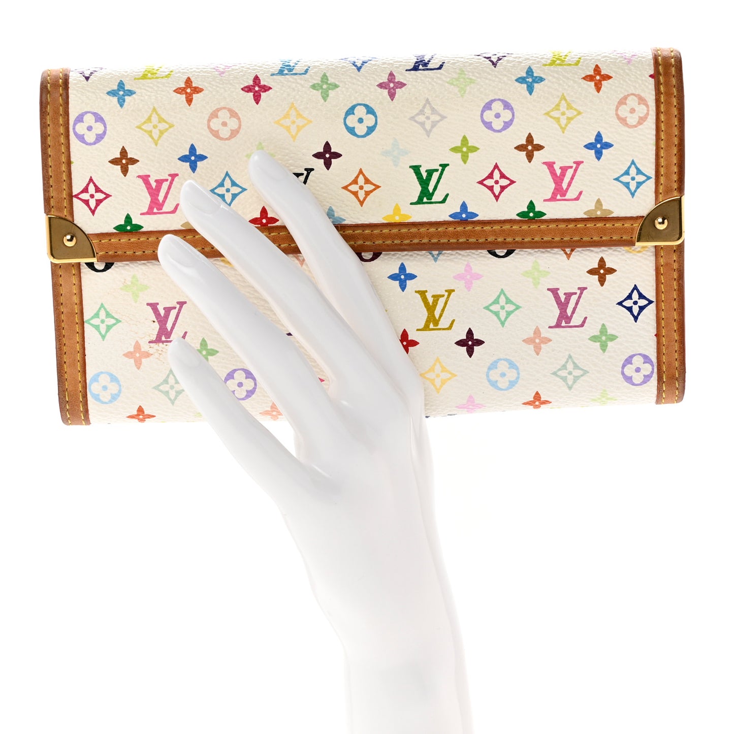 Monogram Multicolor Porte Tresor International Wallet White