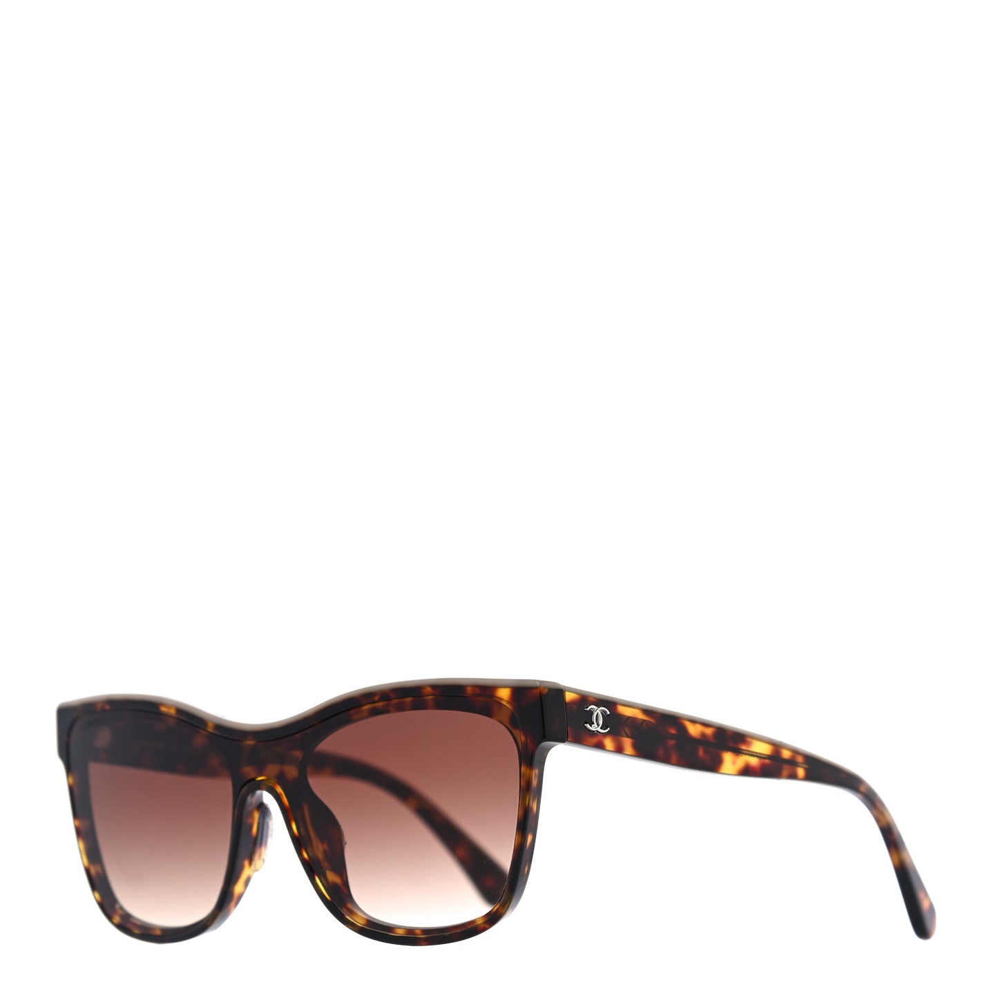 Acetate Logo Shield Sunglasses 5418 Tortoise
