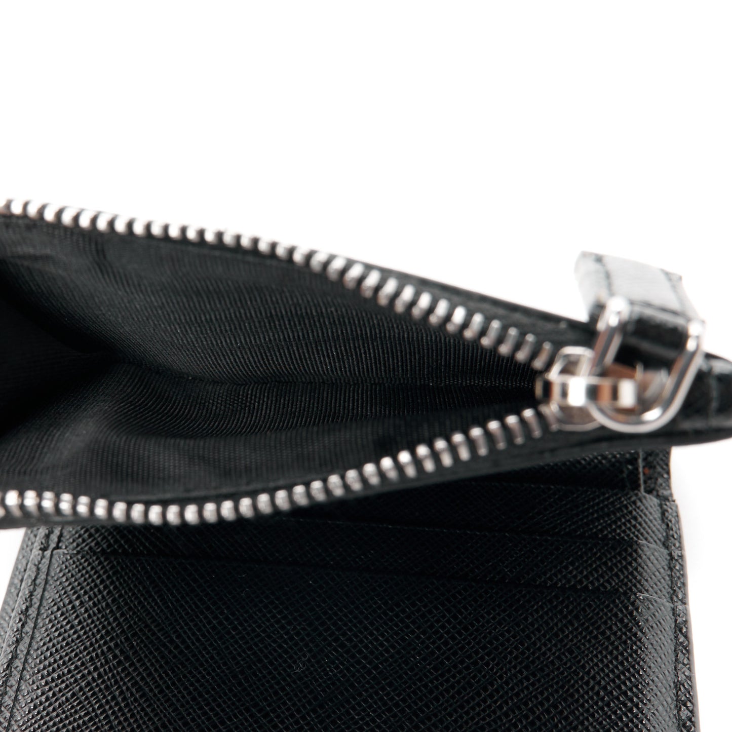 Saffiano Small Compact Wallet Black