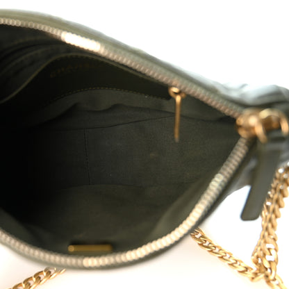 Chanel Lambskin Quilted Pillow Crush Chain Hobo Khaki 5 of 10