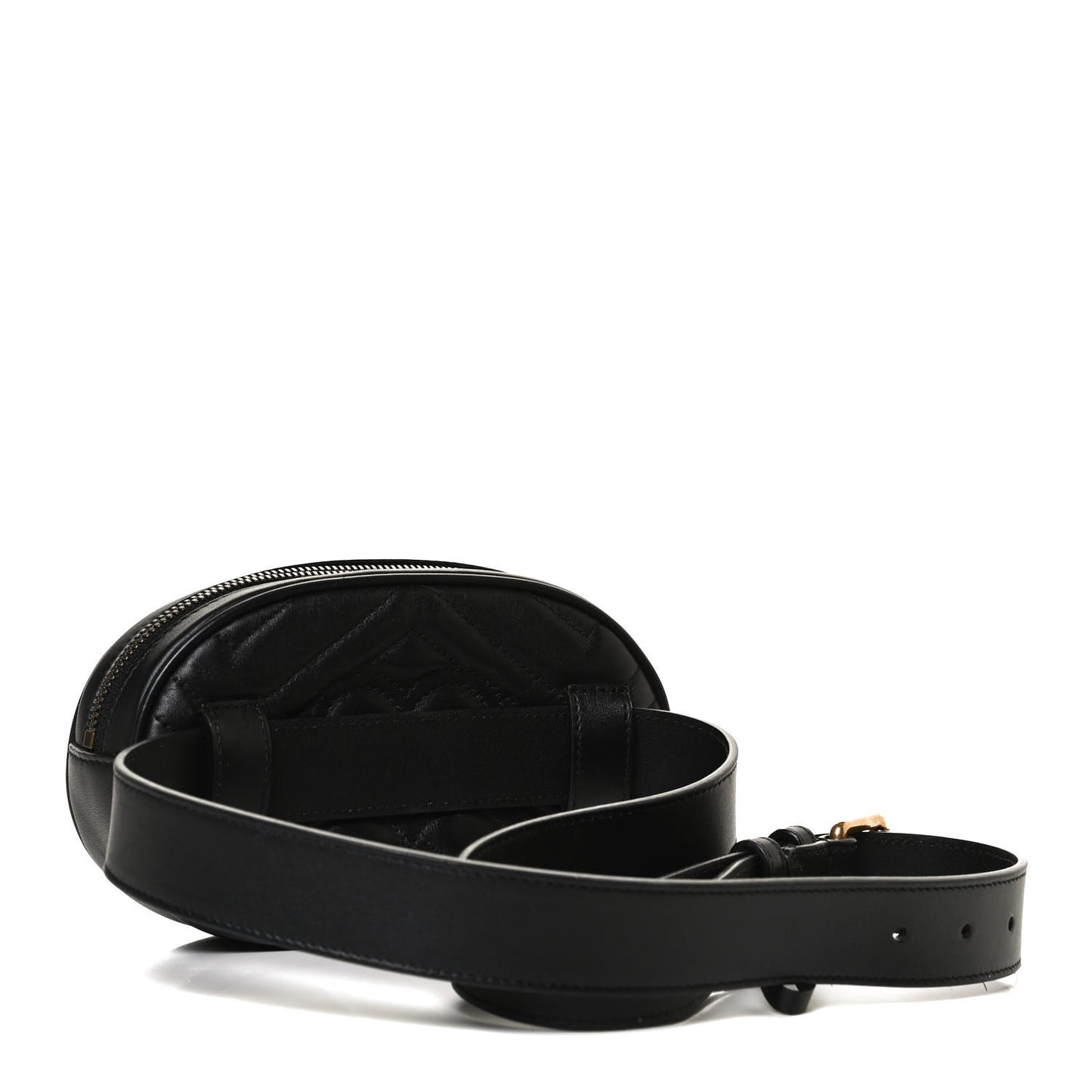 Calfskin Matelasse GG Marmont Belt Bag 95 38 Black