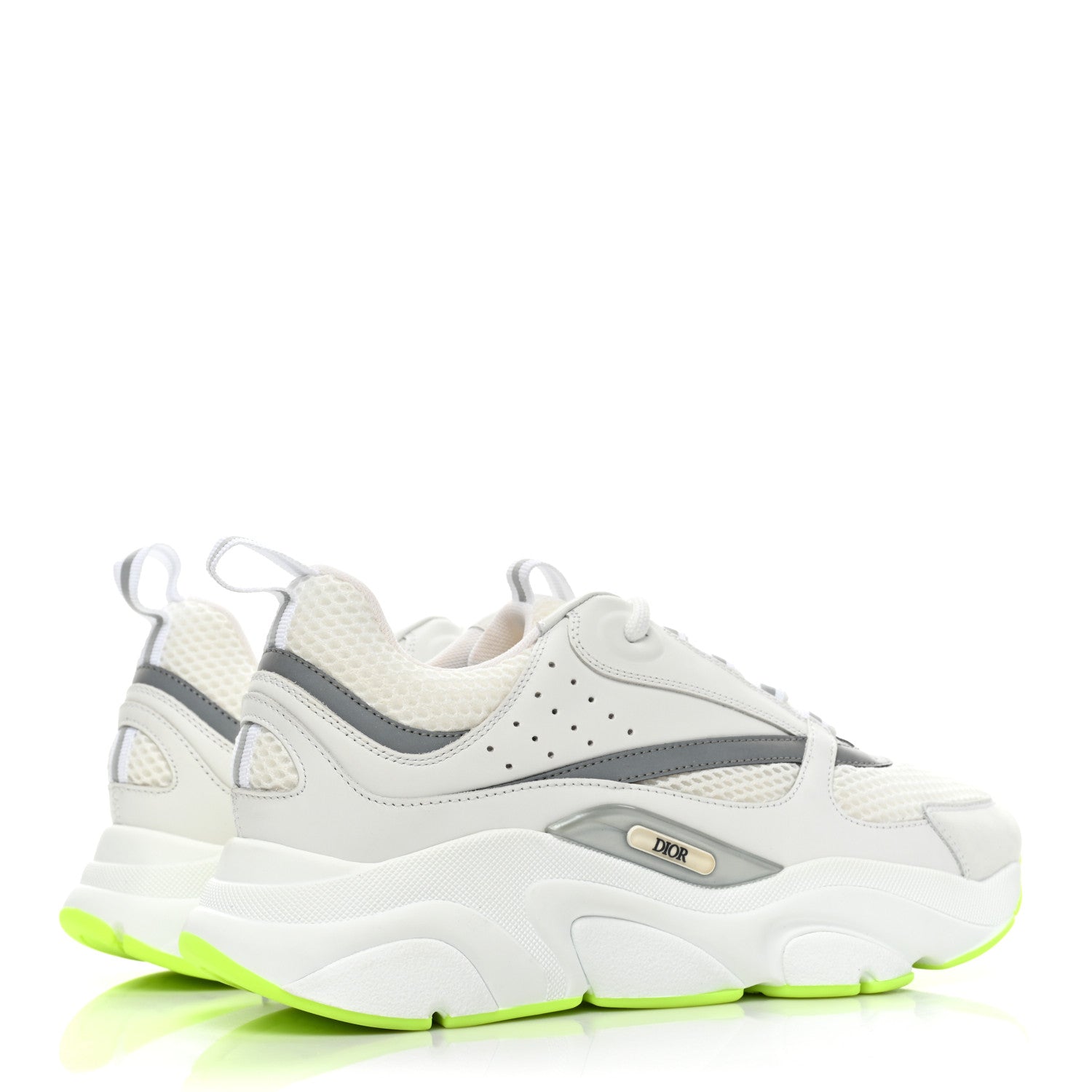 Christian Dior Technical Mesh Calfskin Mens B22 Sneakers 41 White 5 of 10