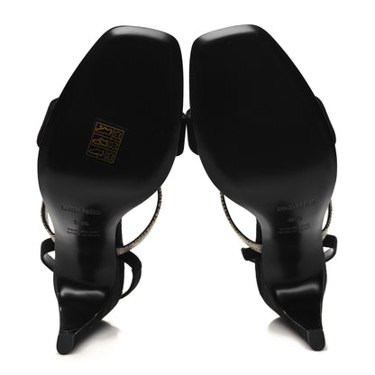 Hermes Suede Goatskin Lizard Glamour 95 Sandals 38.5 Black Ombre 5 of 8