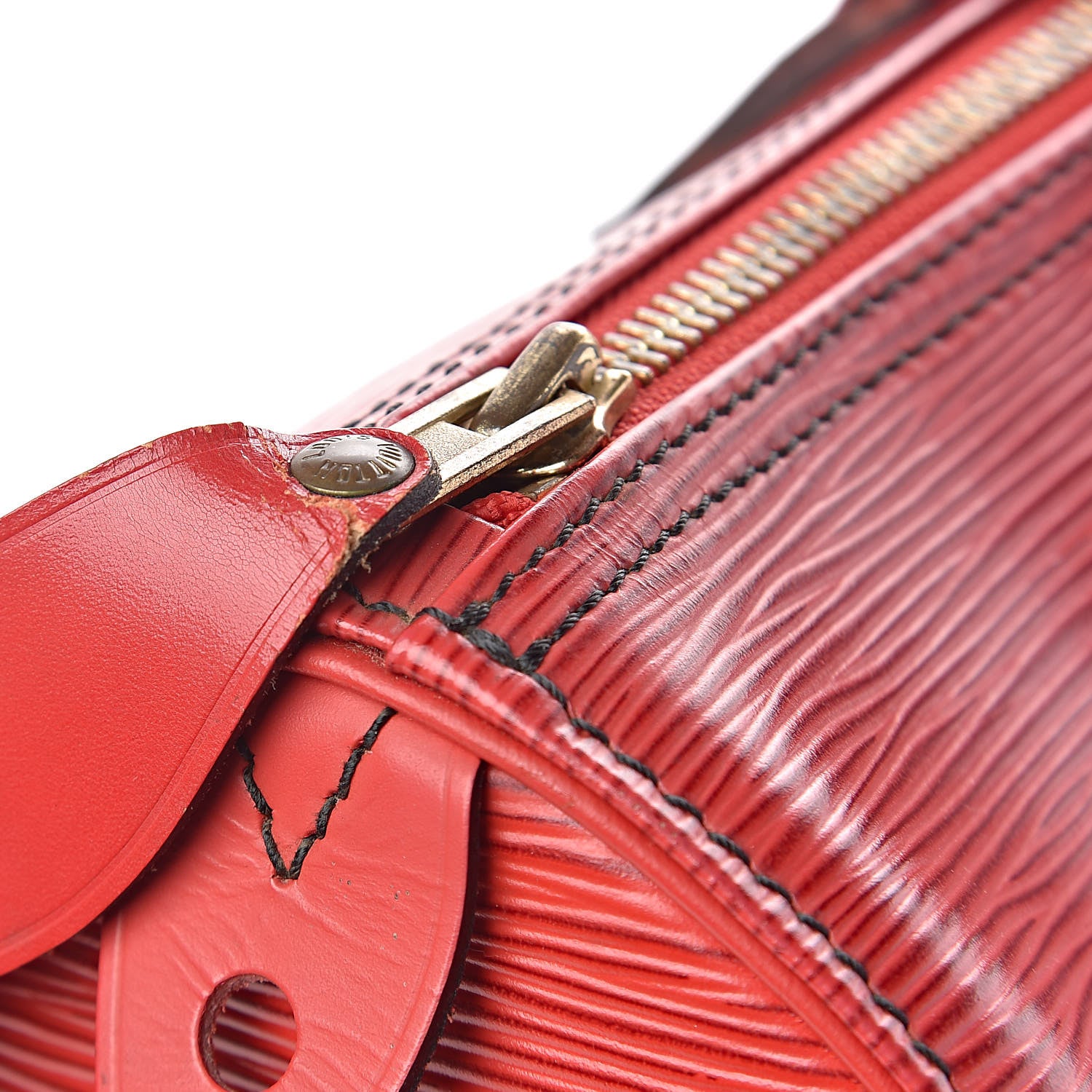 Louis Vuitton Epi Speedy 35 Castillan Red 8 of 11