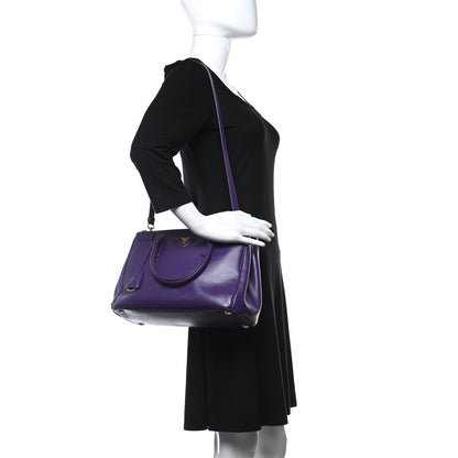 Prada Saffiano Medium Galleria Double Zip Tote Viola 2 of 12