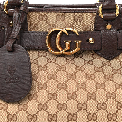 Gucci Monogram Medium GG Running Tote Dark Brown 8 of 10