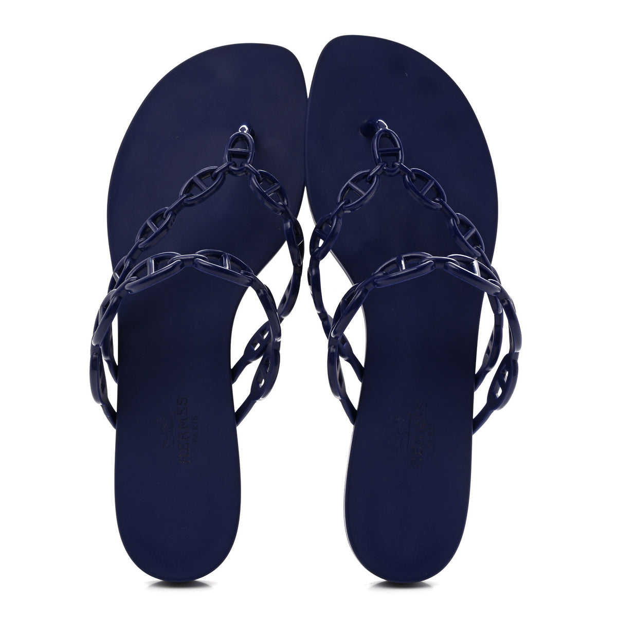 Hermes Rubber Chaine d'Ancre Island Sandals 39 Violet Iris 2 of 9