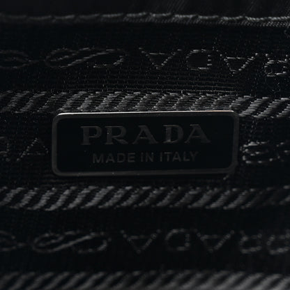 Prada Tessuto Saffiano Ricamo Sequin Crystal Embellished Mini Re-Edition 1978 Bucket Bag Black 6 of 9