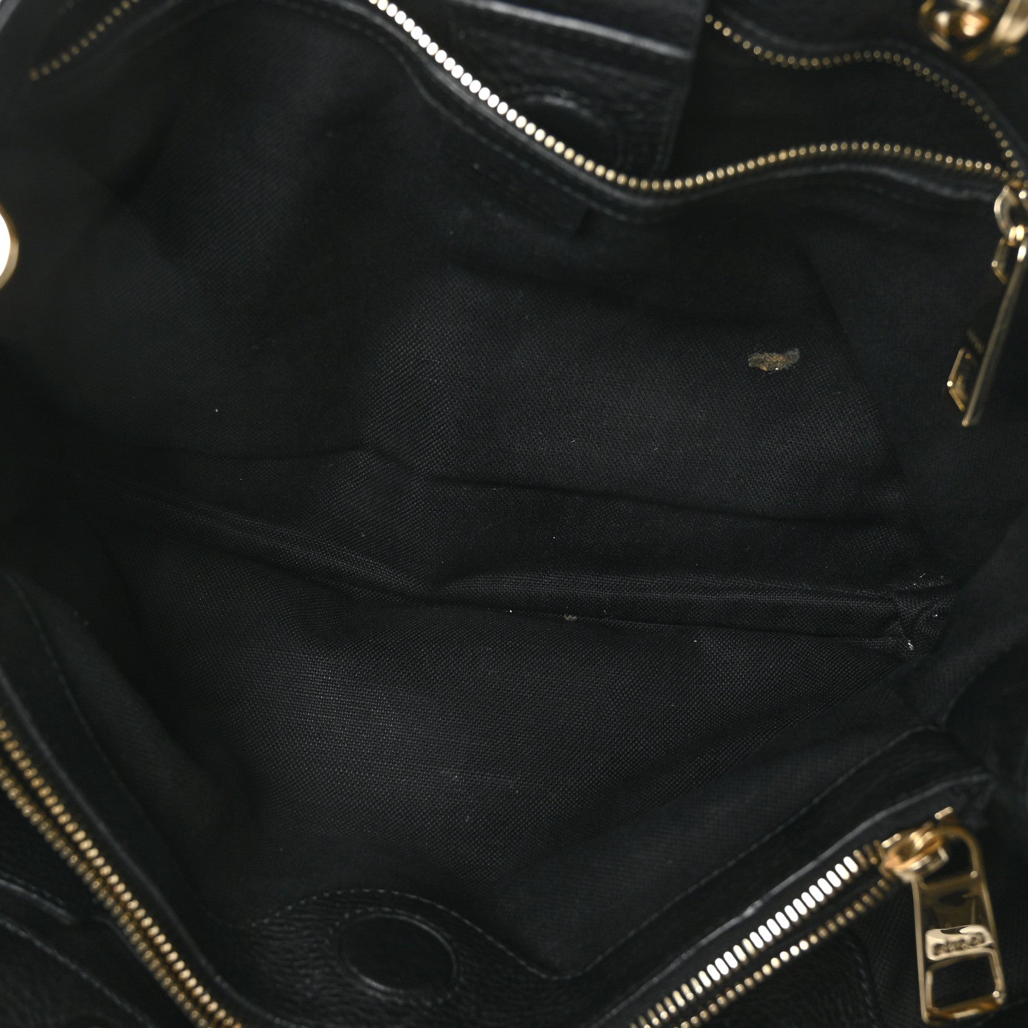 Gucci Pebbled Calfskin Medium Bamboo Shopper Tote Black 6 of 11