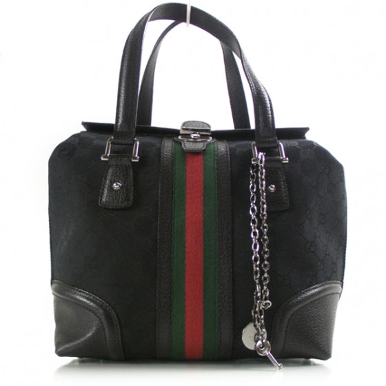 Gucci Monogram Treasure Boston Tote 1 of 11