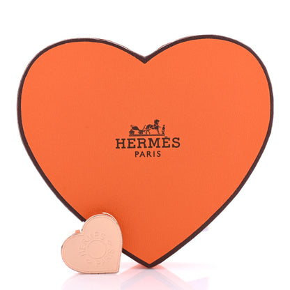 Hermes Rose Gold Plated Brass Mini Coeur Twilly Scarf Ring 5 of 5