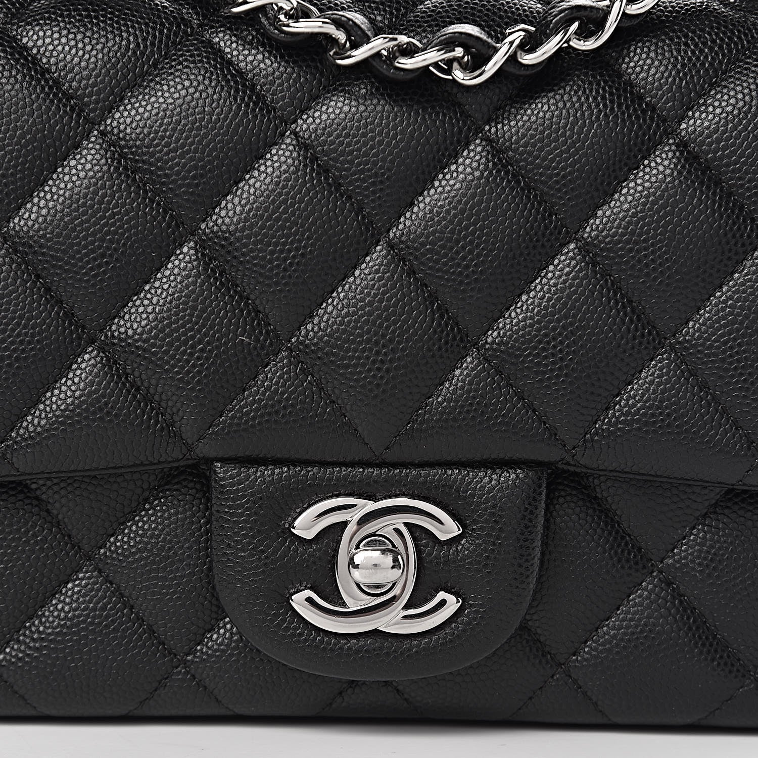 Chanel Caviar Quilted Mini Square Flap Black 14 of 15
