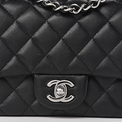 Chanel Caviar Quilted Mini Square Flap Black 14 of 15