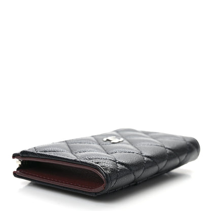 Chanel Caviar Quilted CC Zip Around Card Holder Black 4 of 8