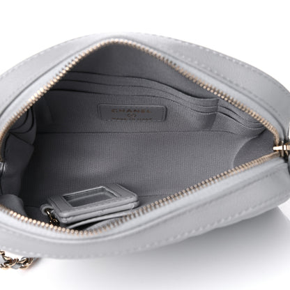 Chanel Caviar Quilted Camera Case Grey 4 of 5