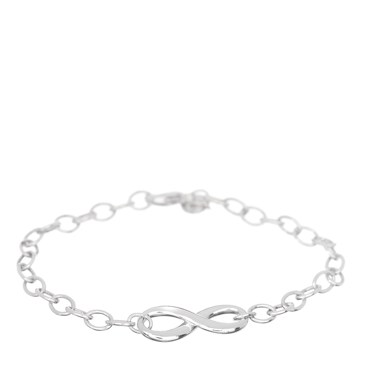 Tiffany Sterling Silver Infinity Chain Bracelet 1 of 4