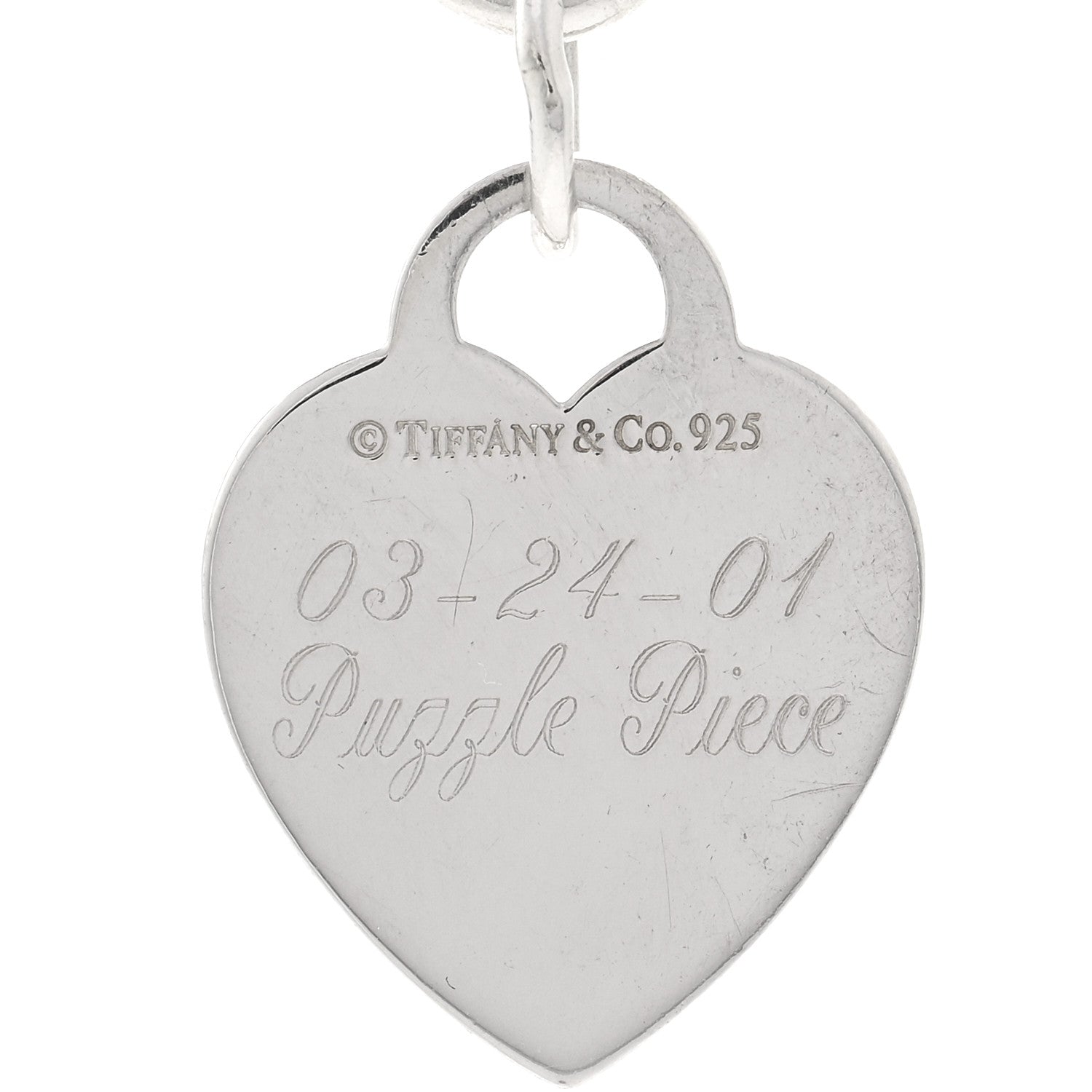 Tiffany Sterling Silver Heart Tag Toggle Necklace 5 of 5
