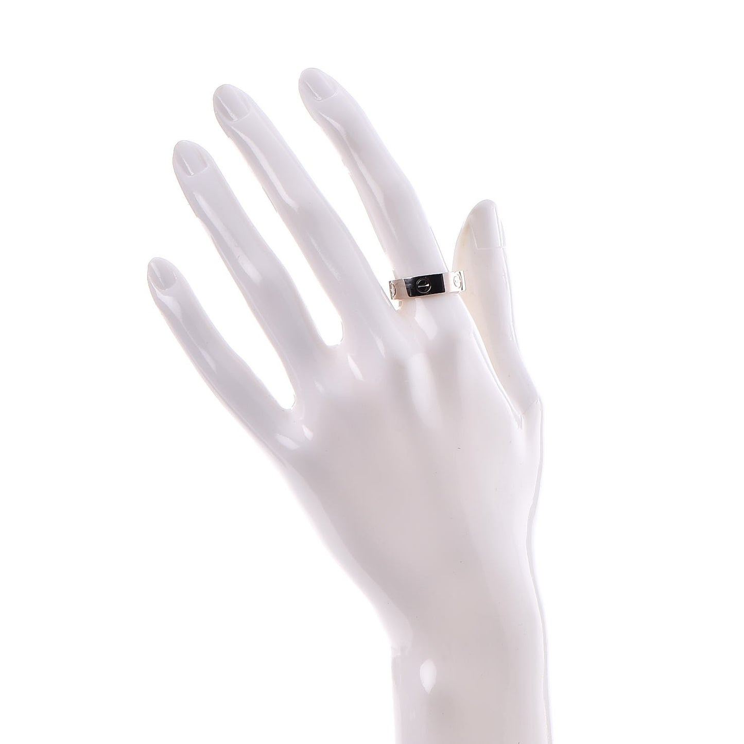 18K White Gold 5.5mm LOVE Ring 57 8