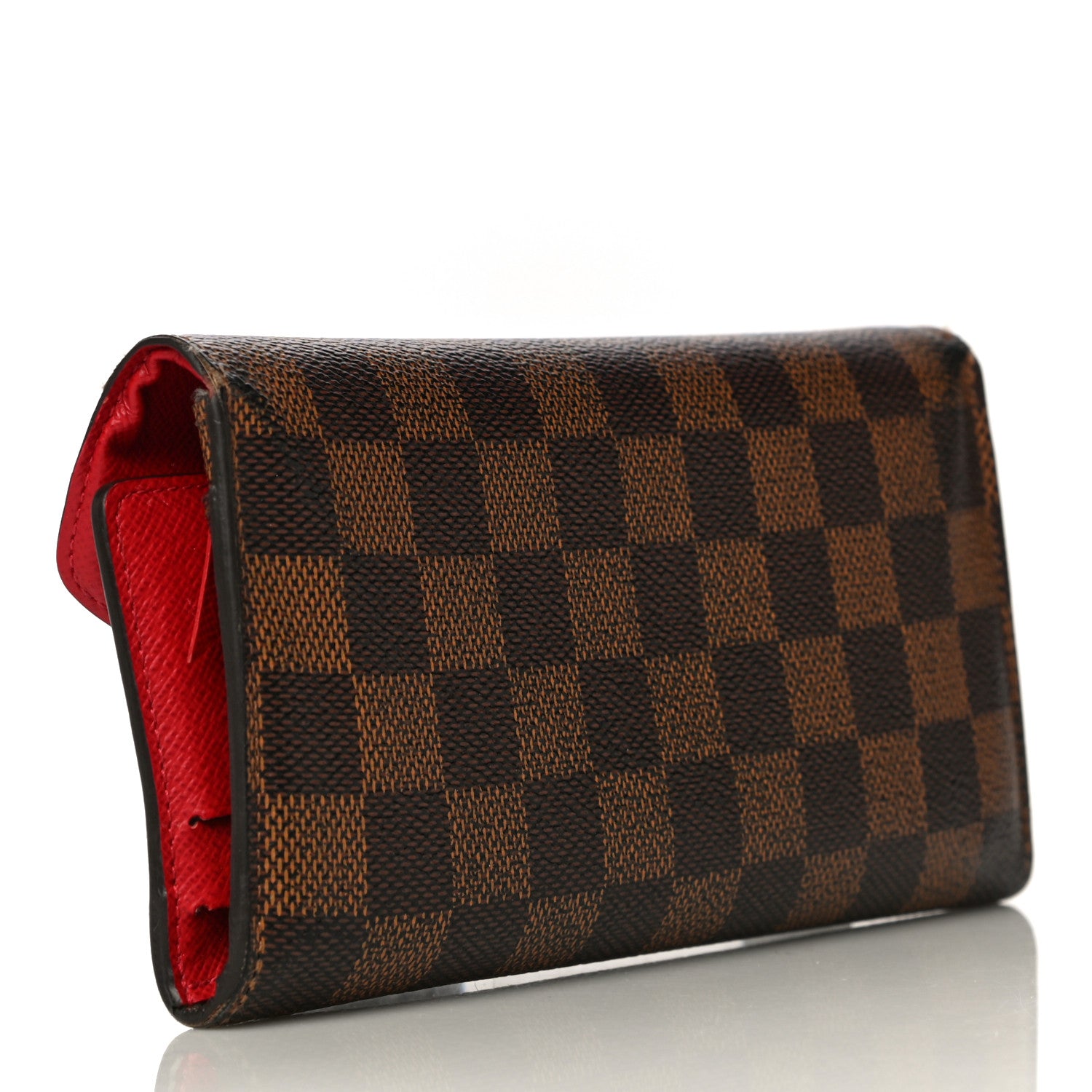 Louis Vuitton Damier Ebene Josephine Wallet Red 3 of 23