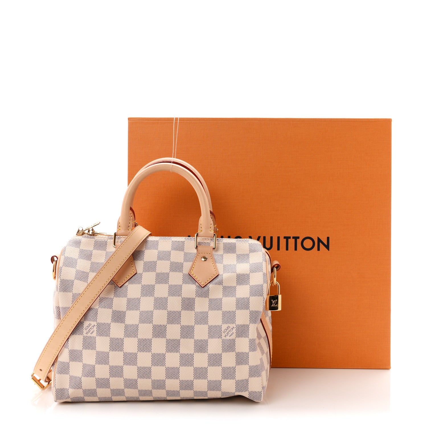 Louis Vuitton Damier Azur Speedy Bandouliere 25 10 of 10