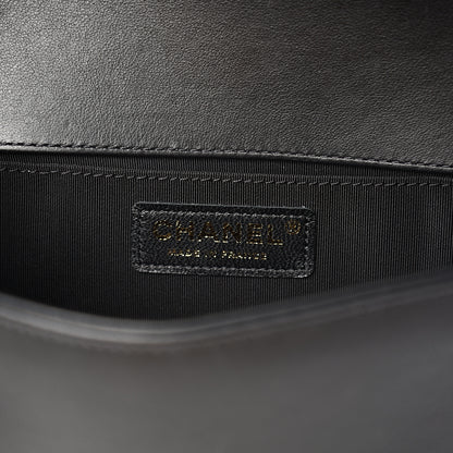 Chanel Calfskin Pearl Small Boy Flap Black 5 of 9