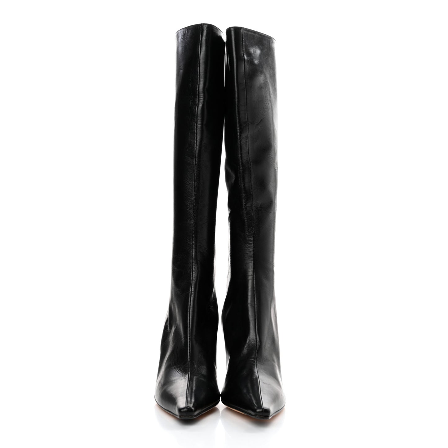 Calfskin Knee High Boots 41 Black