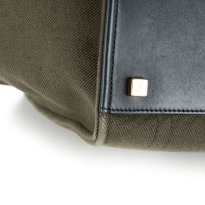 Celine Cotton Canvas Medium Phantom Luggage Olive 10 of 12