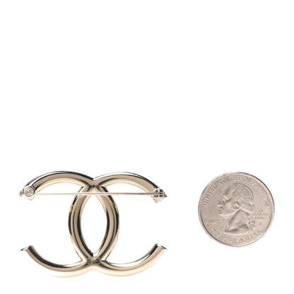 Chanel Baguette Crystal High Society CC Brooch Gold 2 of 4