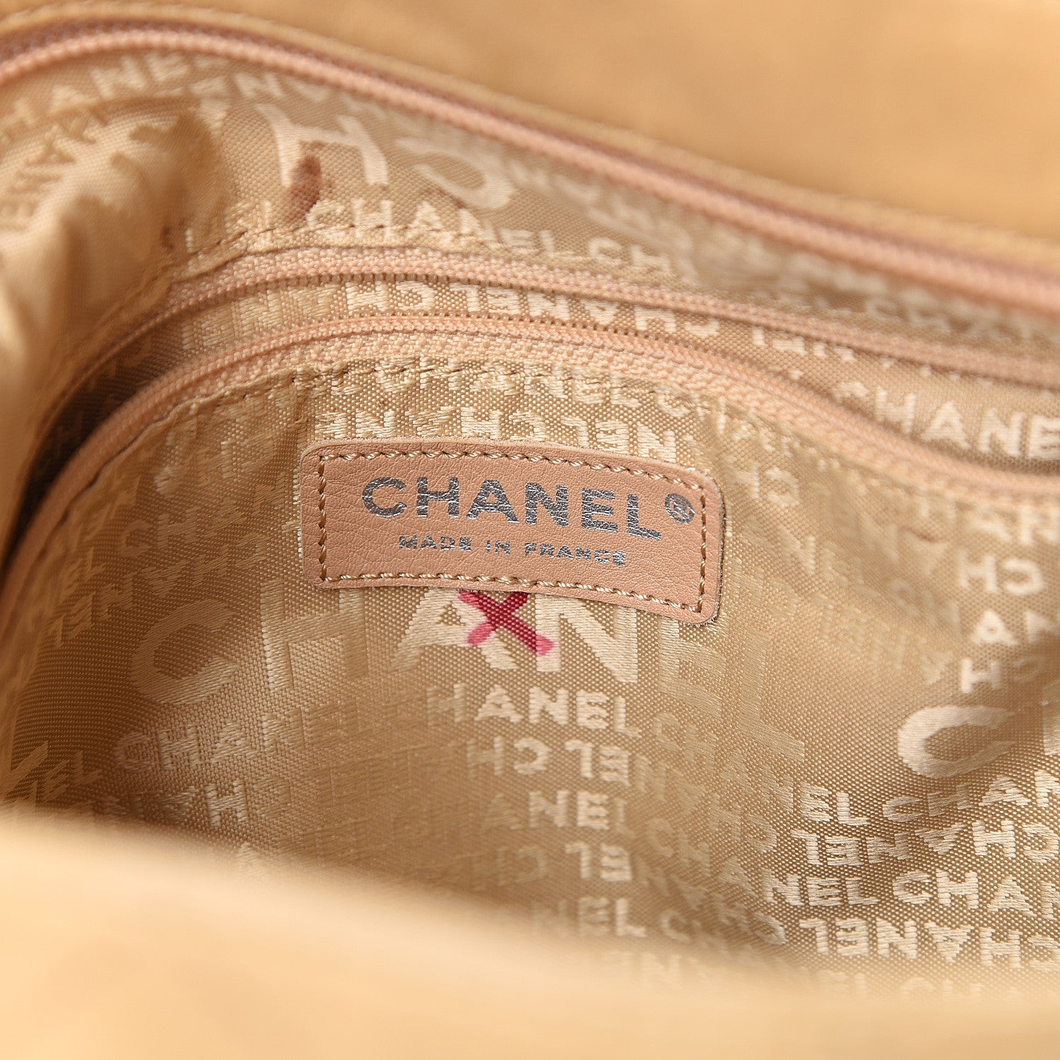 Chanel Lambskin Stitched Medium Ultimate Soft Tote Beige 5 of 13