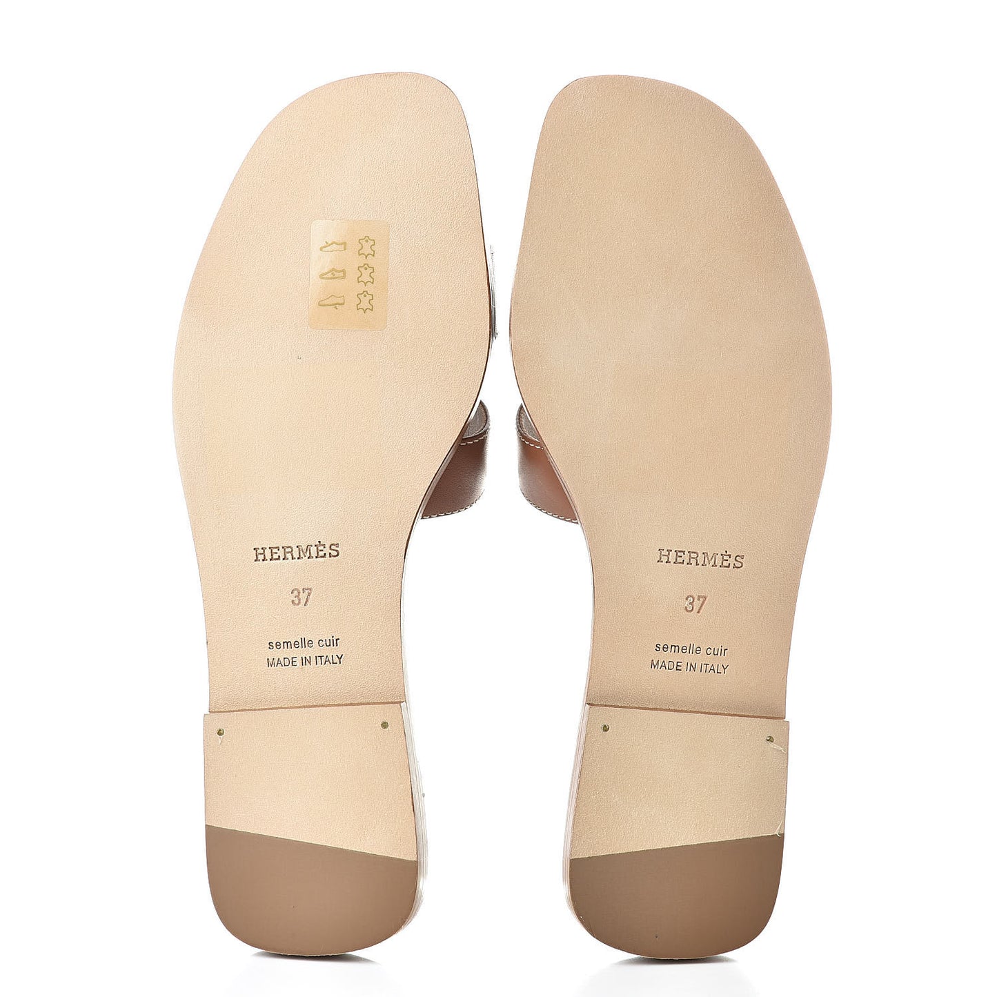 Box Calfskin Oran Sandals 37 Gold