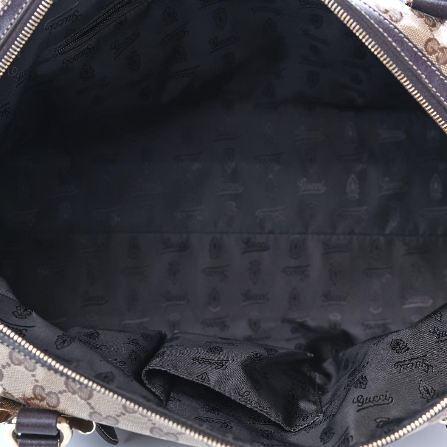 Gucci Crystal Monogram Large Duchessa Boston Dark Brown 5 of 9