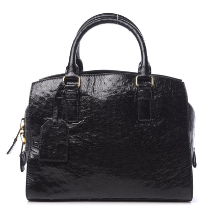 Tom Ford Ostrich Top Handle Satchel Black 1 of 11
