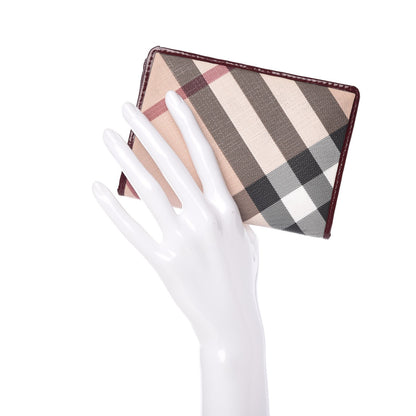 Burberry Patent Supernova Check Passport Cover Red 2 of 6