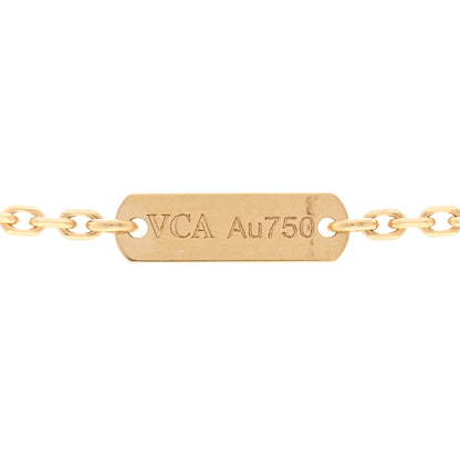 Van Cleef & Arpels 18K Yellow Gold Guilloche Vintage Alhambra Pendant Necklace 4 of 6
