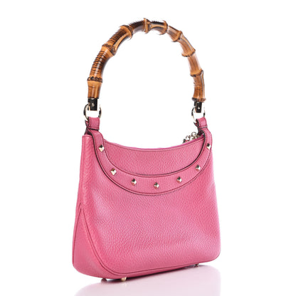 Gucci Calfskin Bamboo Anita Top Handle Bag Pink 3 of 11