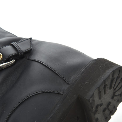 Fendi Calfskin Combat Boots 36.5 Black 14 of 17