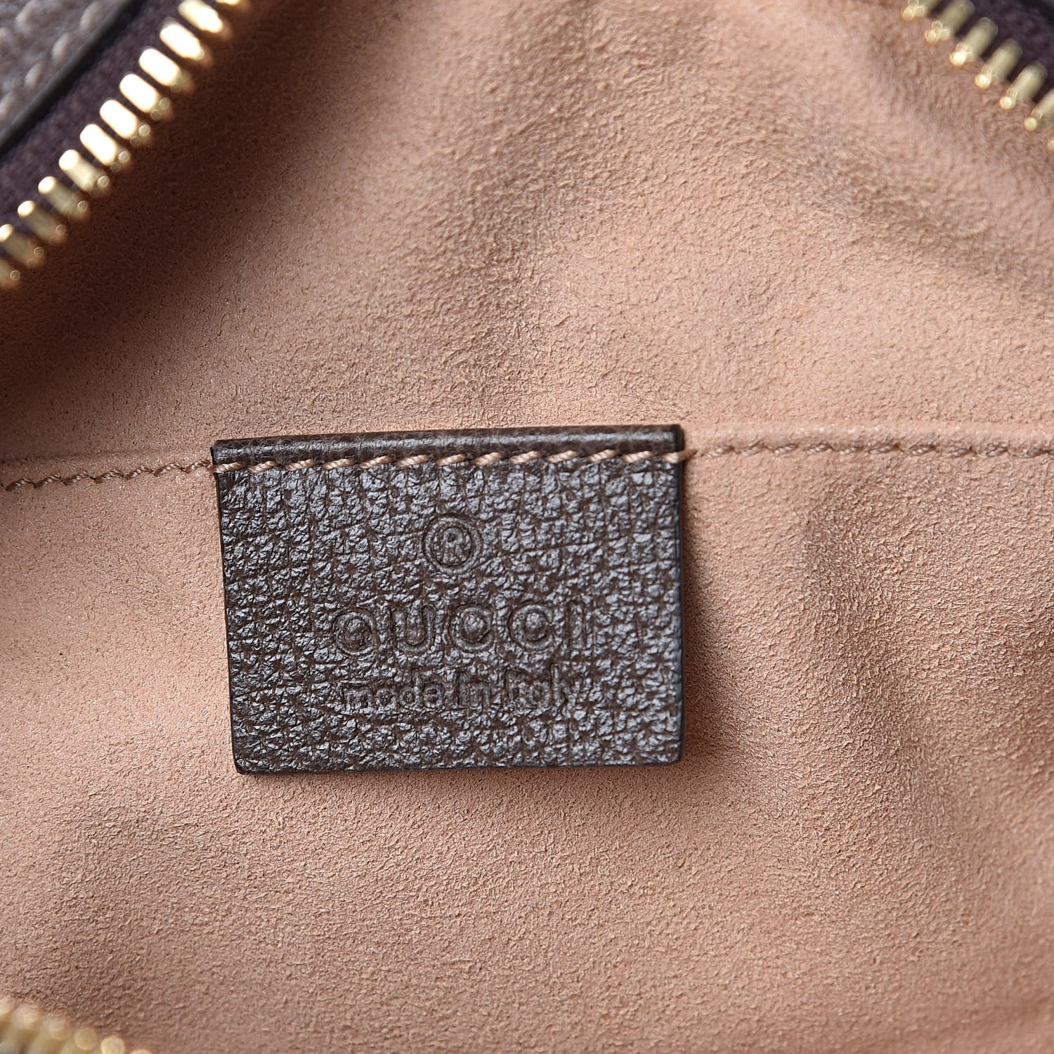 Gucci GG Supreme Monogram Small Ophidia Belt Bag Dark Brown 6 of 9