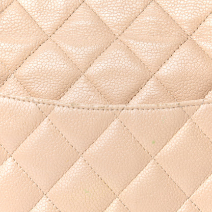 Chanel Caviar Quilted Jumbo Single Flap Beige Clair 15 of 17